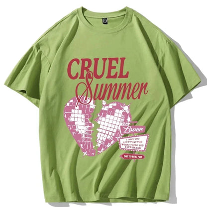 Cruel Summer T-Shirt - The Perfect Gift for Taylor Swift Fans - Cute and Stylish O-Neck Short Sleeve Tee for Spring and Summer