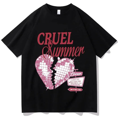 Cruel Summer T-Shirt - The Perfect Gift for Taylor Swift Fans - Cute and Stylish O-Neck Short Sleeve Tee for Spring and Summer