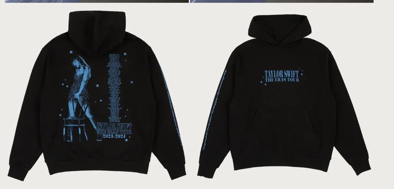 The Eras Tour Official Cotton Hoodie - Stylish and Comfortable Sweatshirt for All Seasons