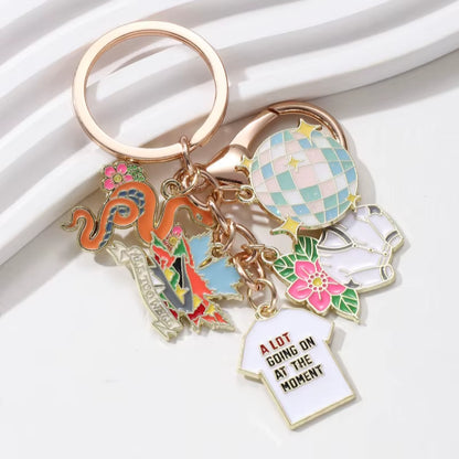 Creative Personality Flower Clothe Lip Key Chain by Taylor Swift - A Unique Fashion Accessory